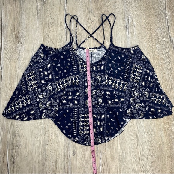 Free People Hey Girl Tank Top Navy - Picture 8 of 10